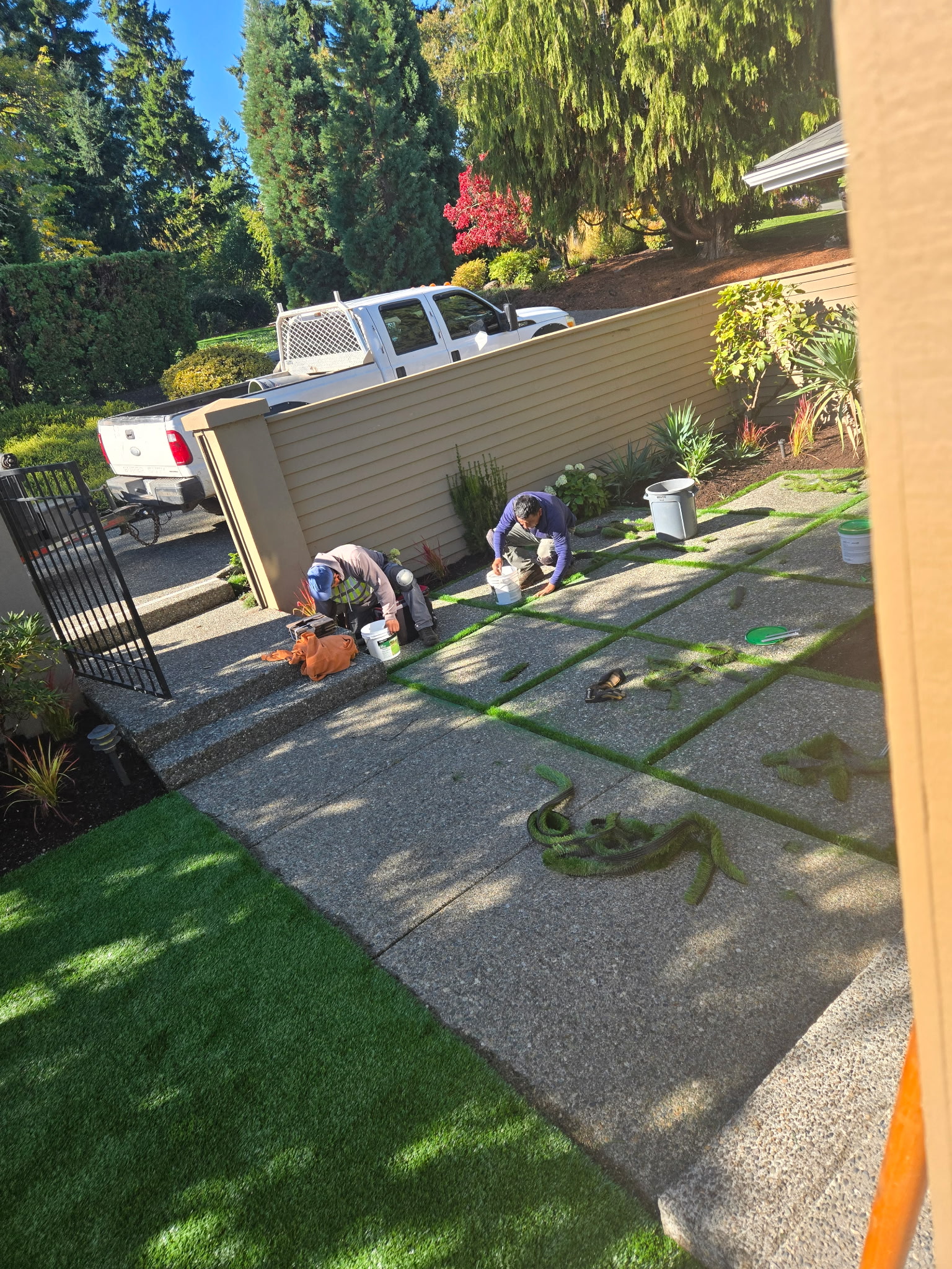 Before: Installation in progress