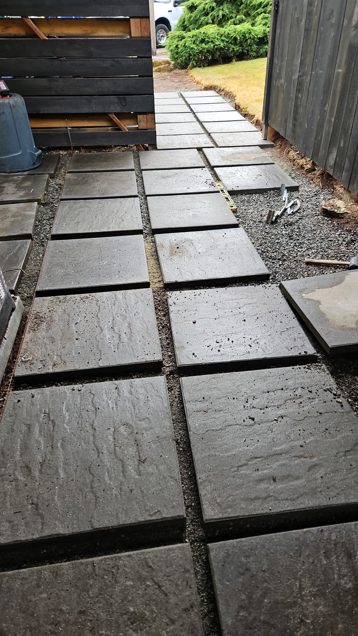 Before: Bare lakefront area