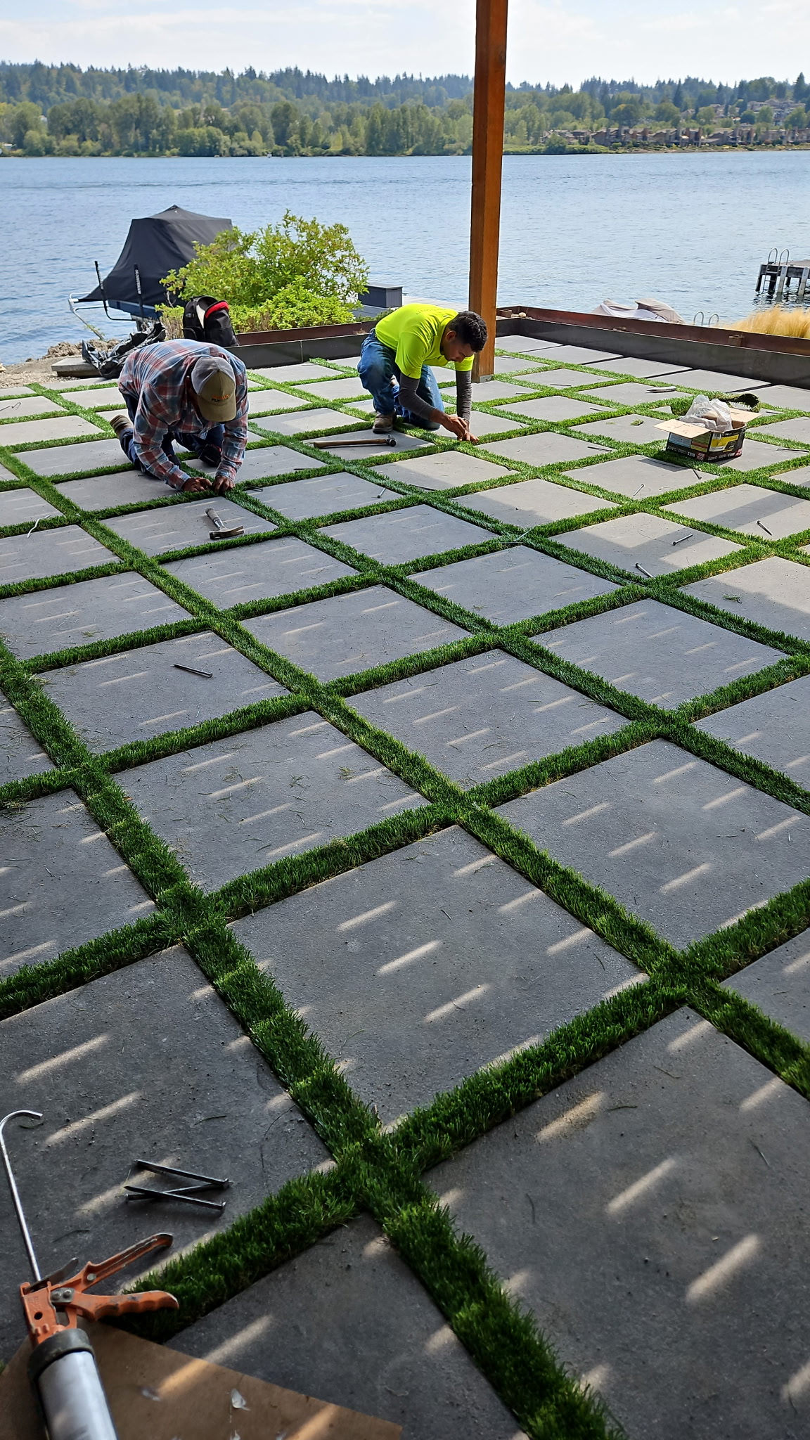 Professional paver installation